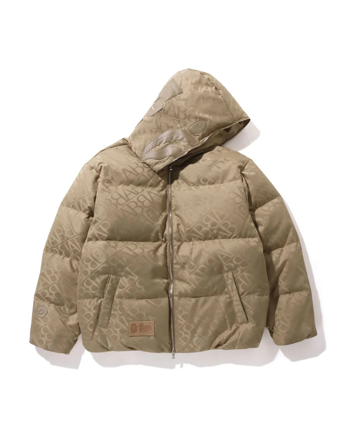 Sport Monogram Shark Hoodie Puffer Down Jacket