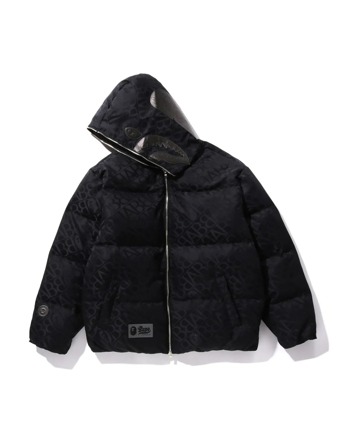 Sport Monogram Shark Hoodie Puffer Down Jacket