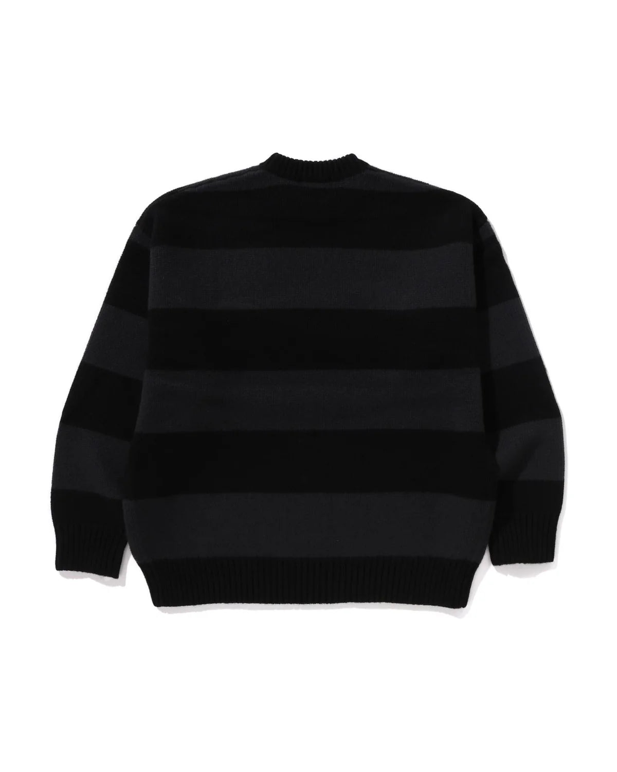 General Head Motif Stripe Relaxed Fit Sweater