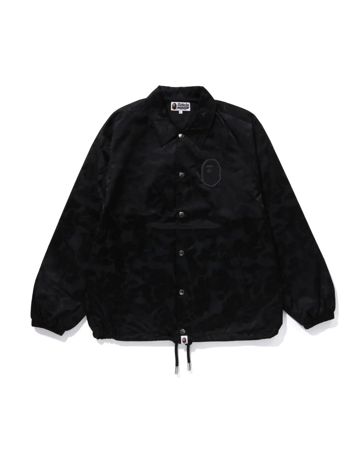 Tonal Solid Camo Coach Jacket