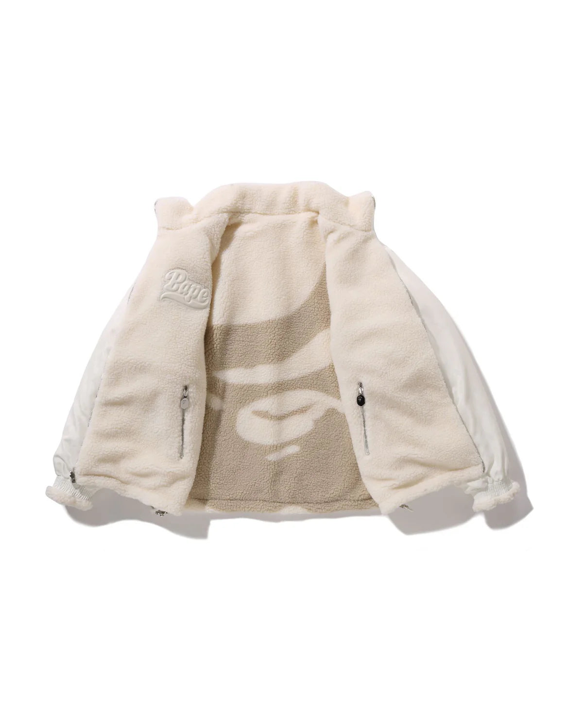 Tonal Solid Camo Sherpa Reversible Jacket