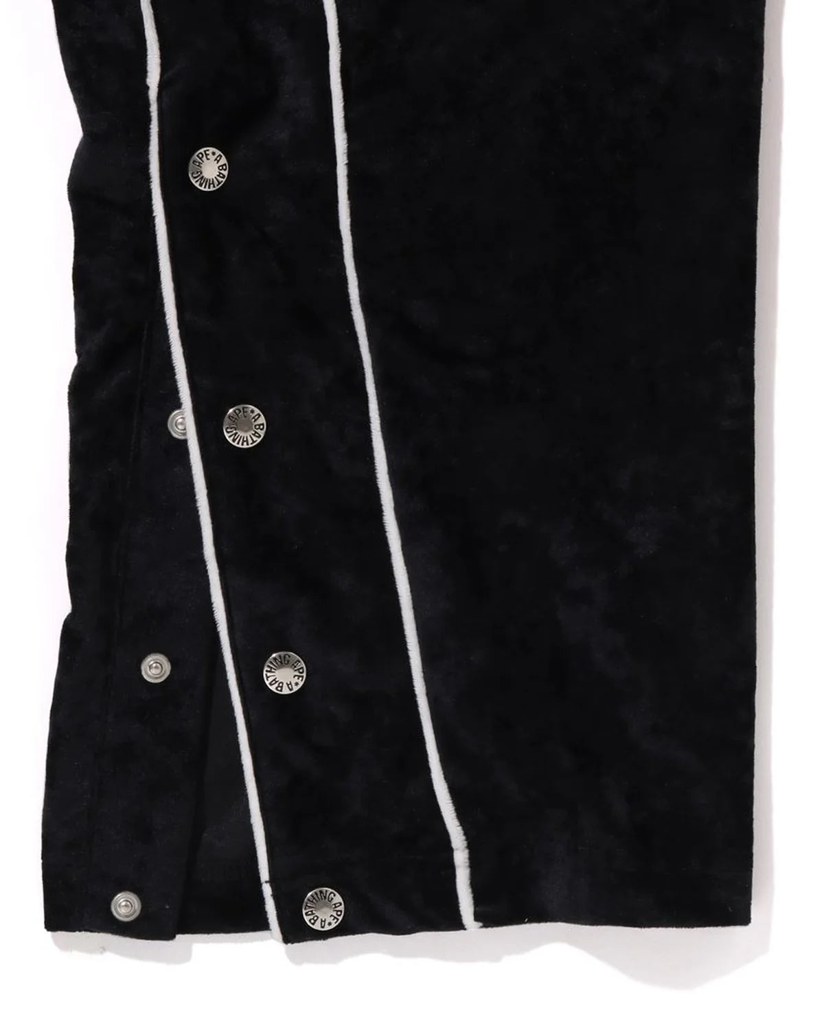Bathing Ape Logo Velvet Loose Fit Pants
