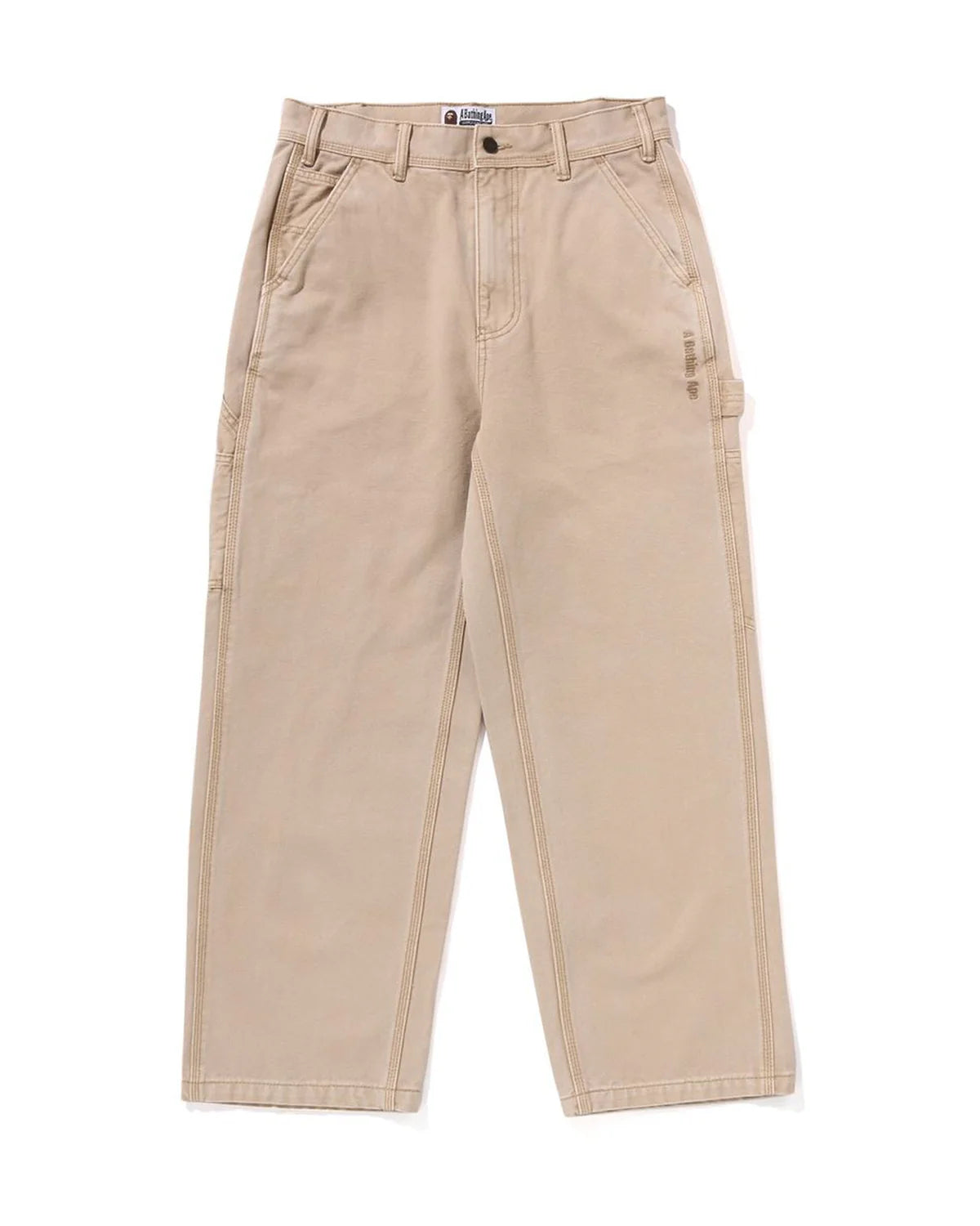 Line Camo Jacquard Patched Pocket Garment Dye Work Pants