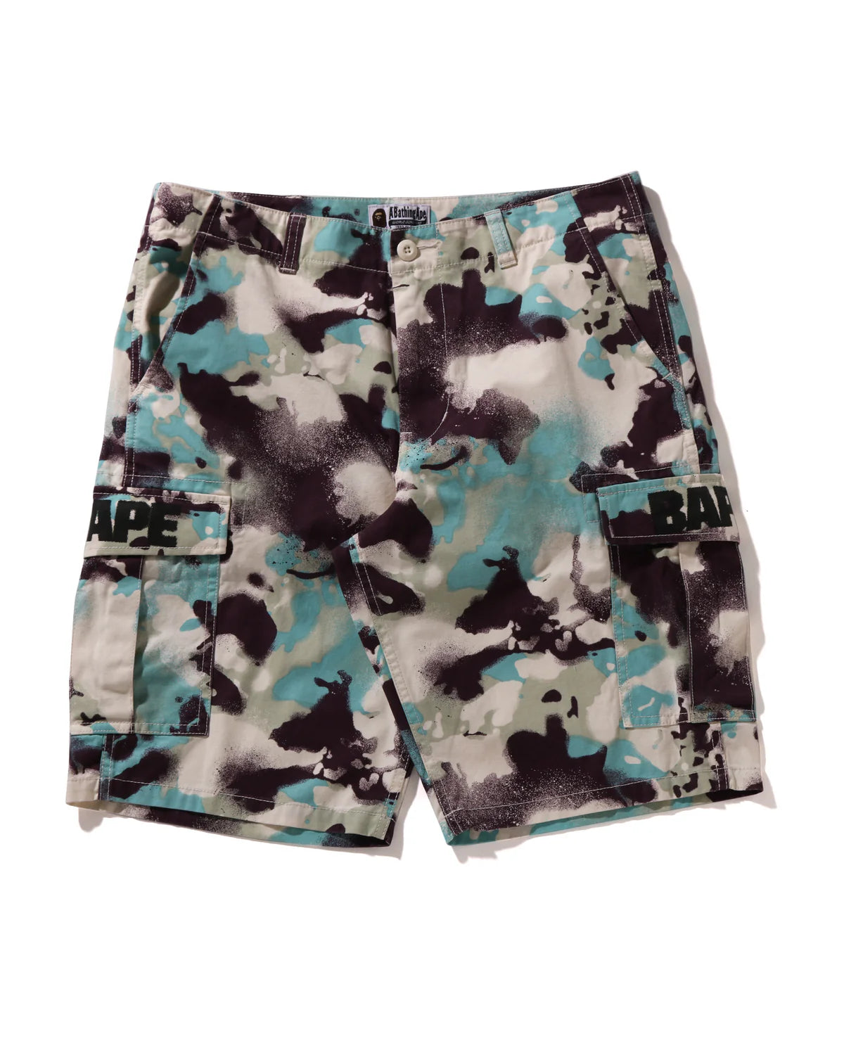 Map Camo Regular Fit Cargo Shorts