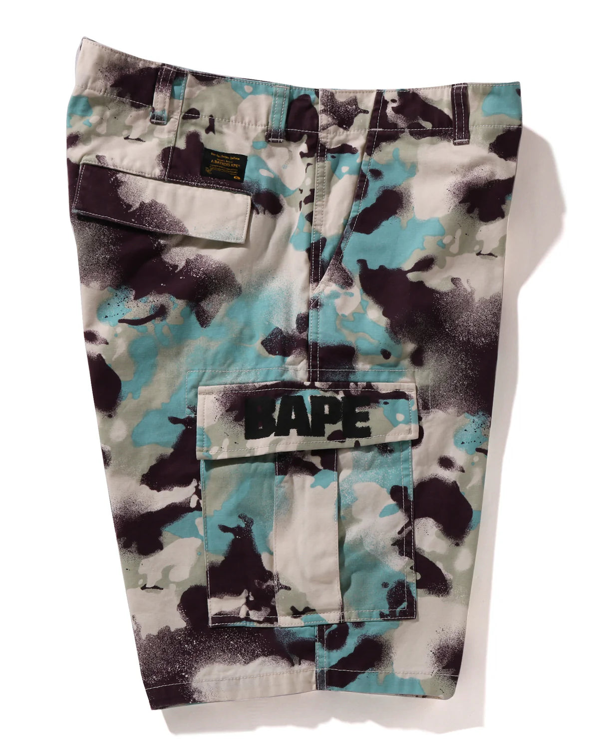 Map Camo Regular Fit Cargo Shorts