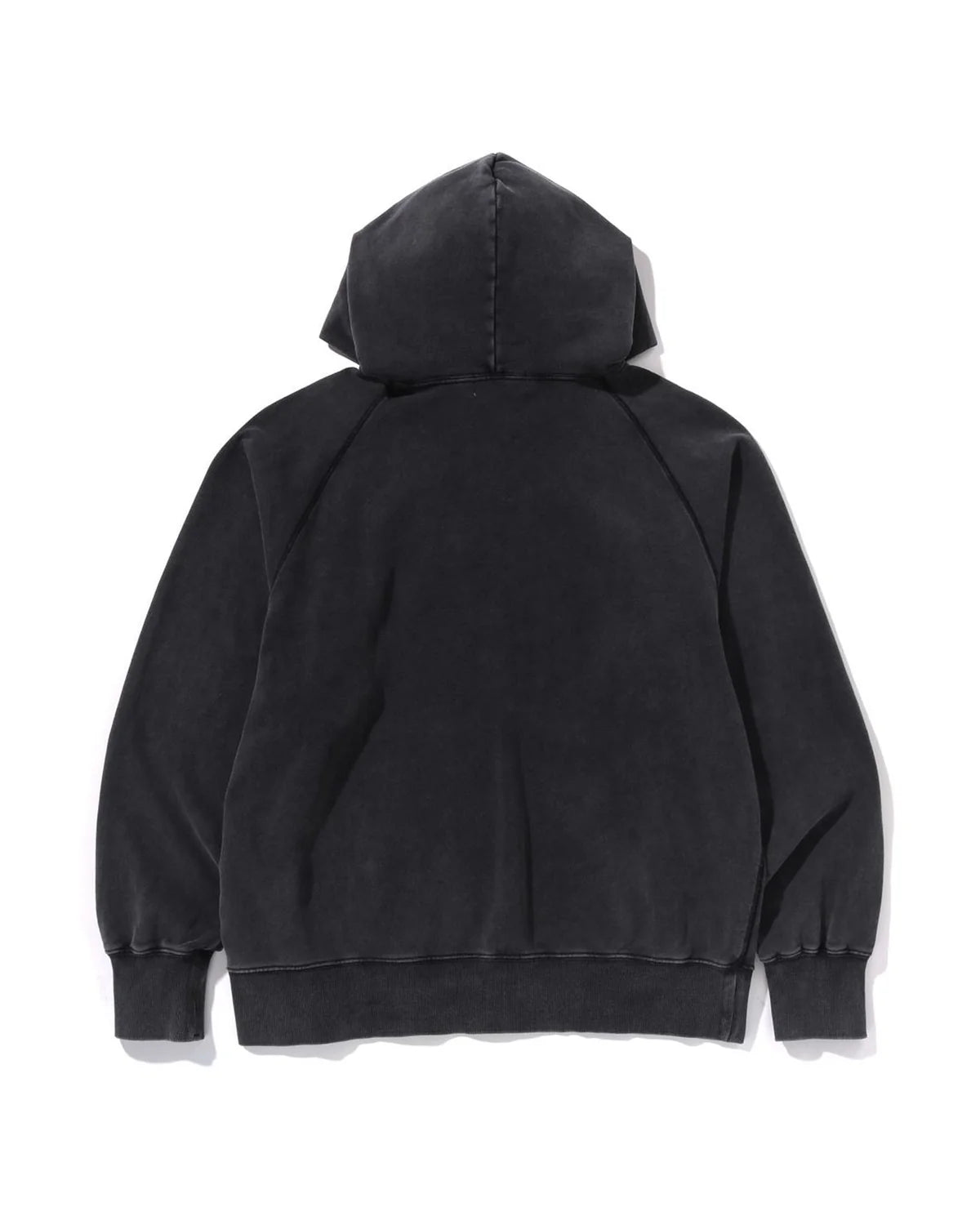 Washed Effect Relaxed Fit Pullover Hoodie