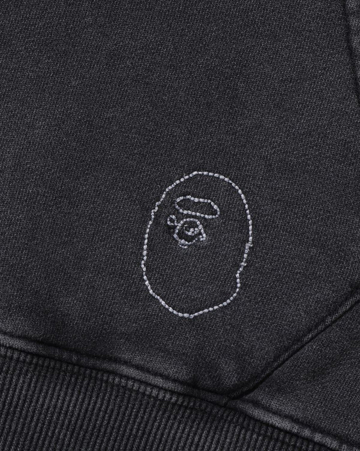 Washed Effect Relaxed Fit Pullover Hoodie