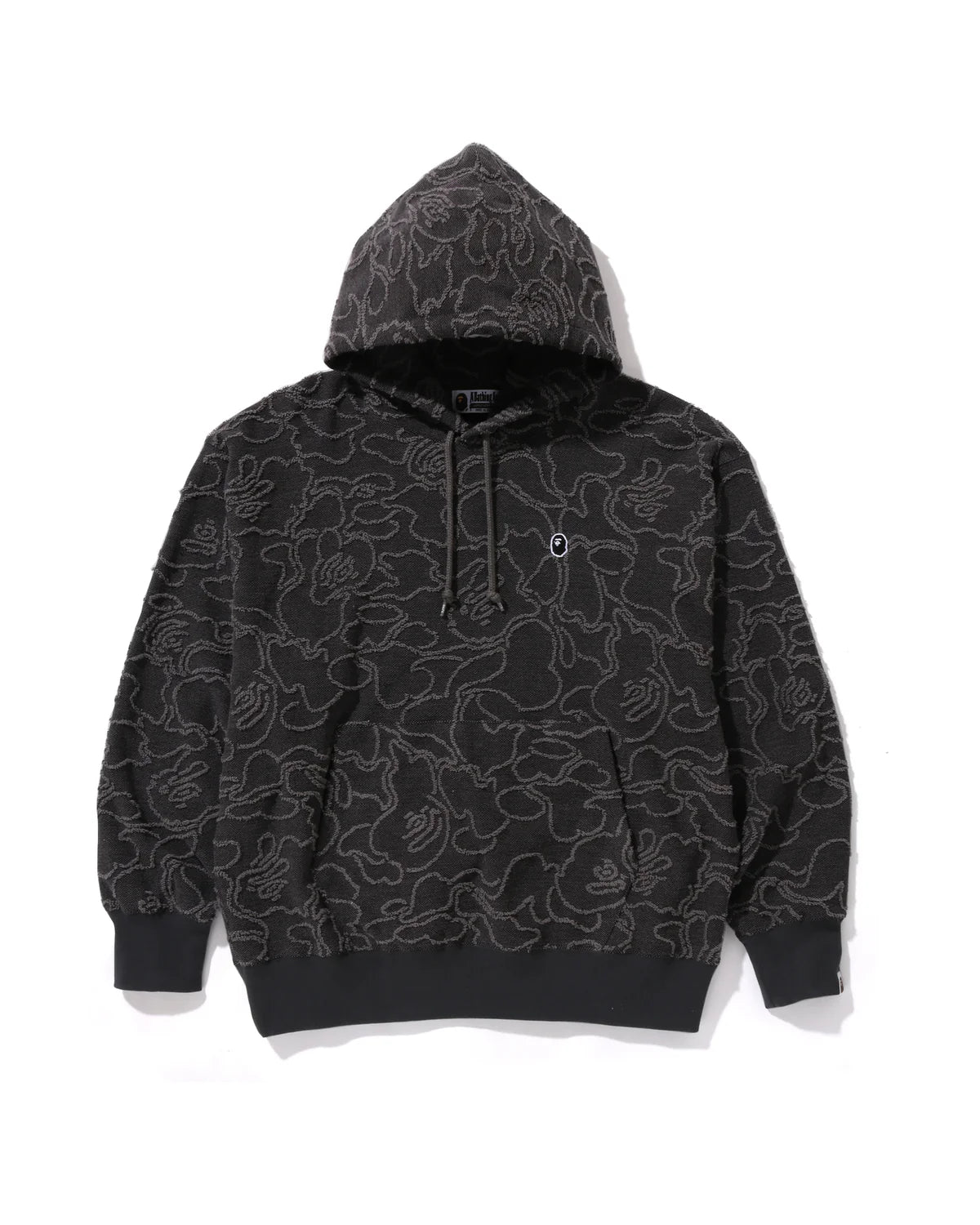 Neon Camo Jacquard Relaxed Fit Pullover Hoodie