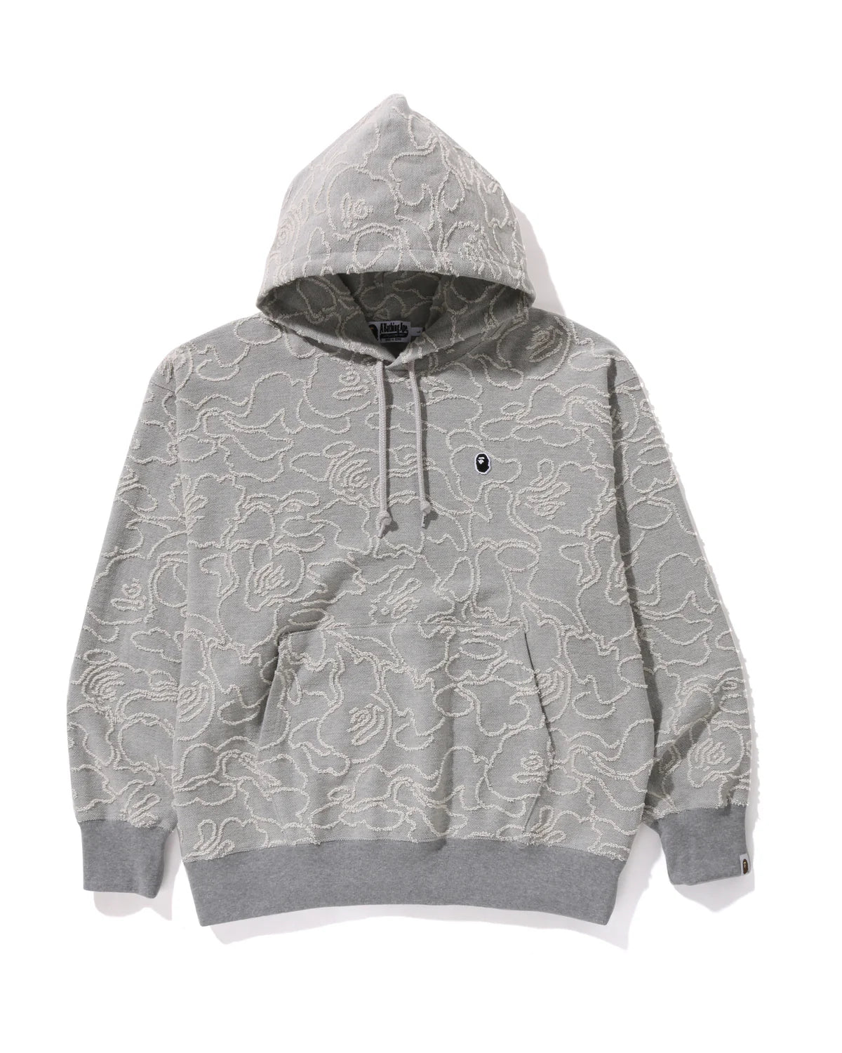 Neon Camo Jacquard Relaxed Fit Pullover Hoodie