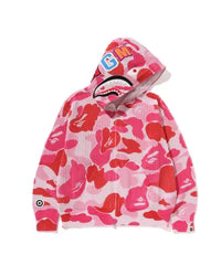 Abc Camo Crochet Relaxed Fit Shark Full Zip Hoodie