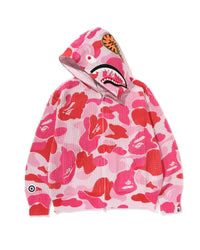 Abc Camo Crochet Relaxed Fit Shark Full Zip Hoodie