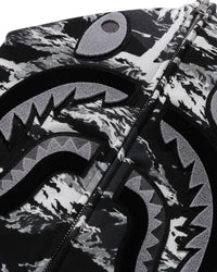 Palm Tree Camo Relaxed Fit Shark Full Zip Hoodie