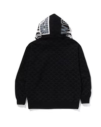 College Monogram Relaxed Fit Shark Full Zip Hoodie
