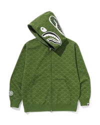 College Monogram Relaxed Fit Shark Full Zip Hoodie