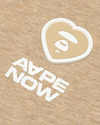 AAPENOW moonface heart logo zip-up hoodie