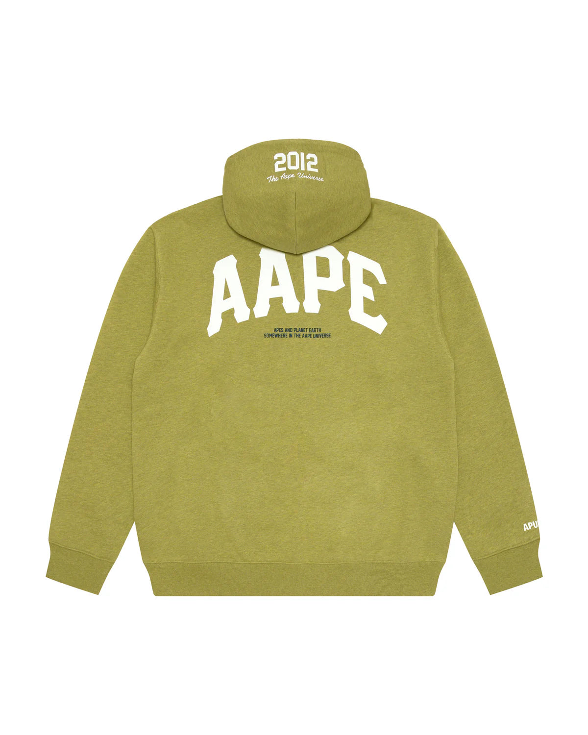 AAPEUNVS moonface logo zip-up hoodie