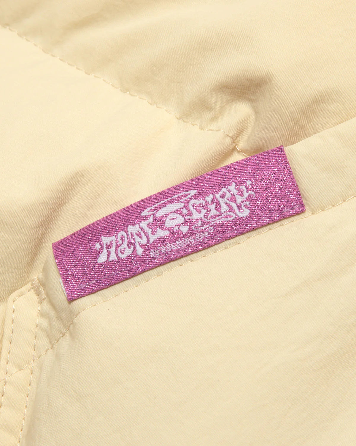 Logo zip-up puffer jacket