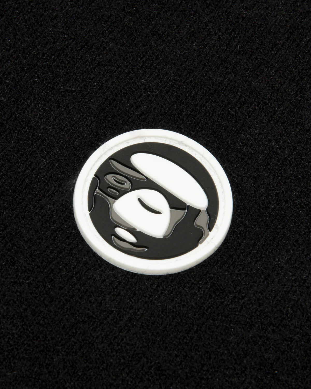 Moonface logo crew neck knit sweatshirt