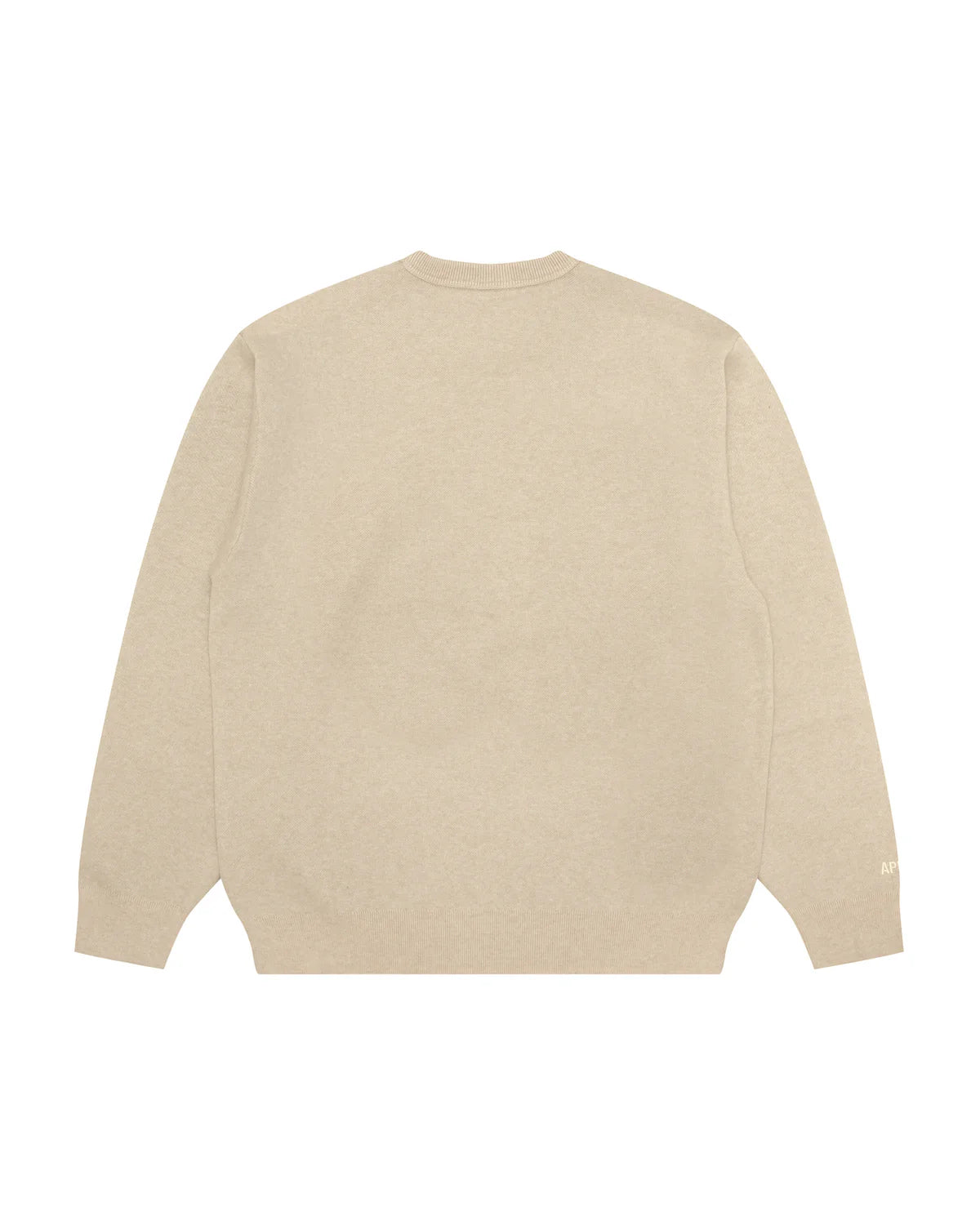 AAPENOW moonface logo crew neck knit pullover
