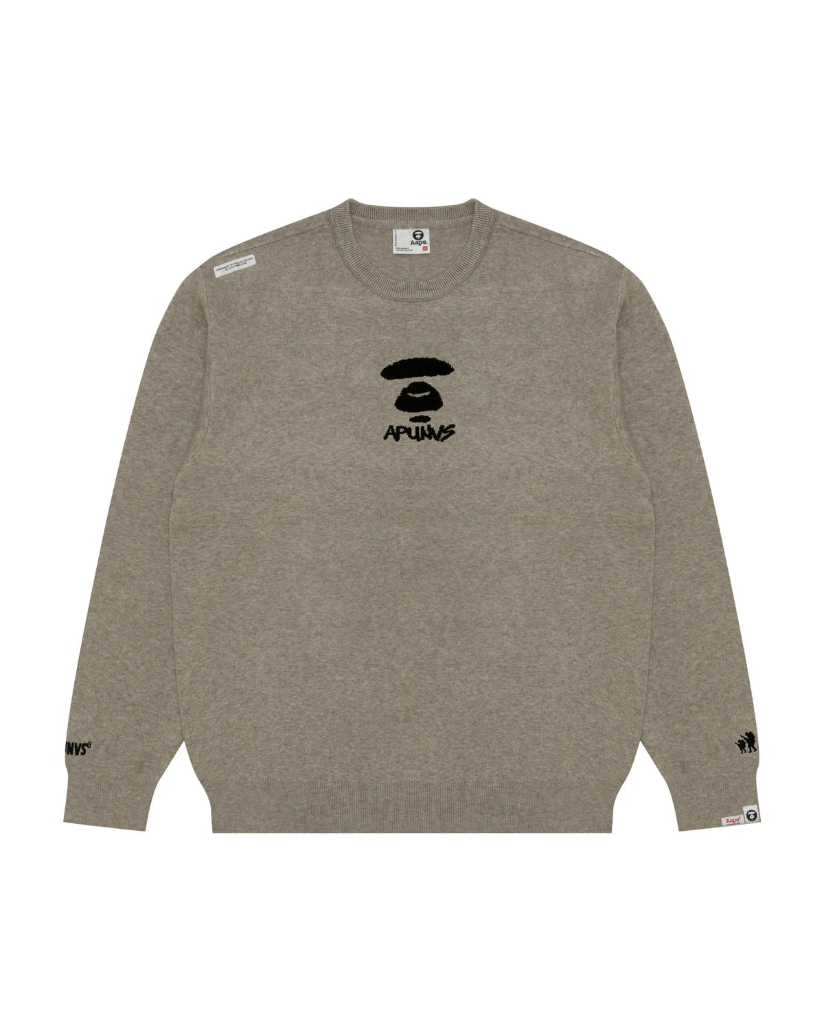 Moonface logo basic knit sweatshirt