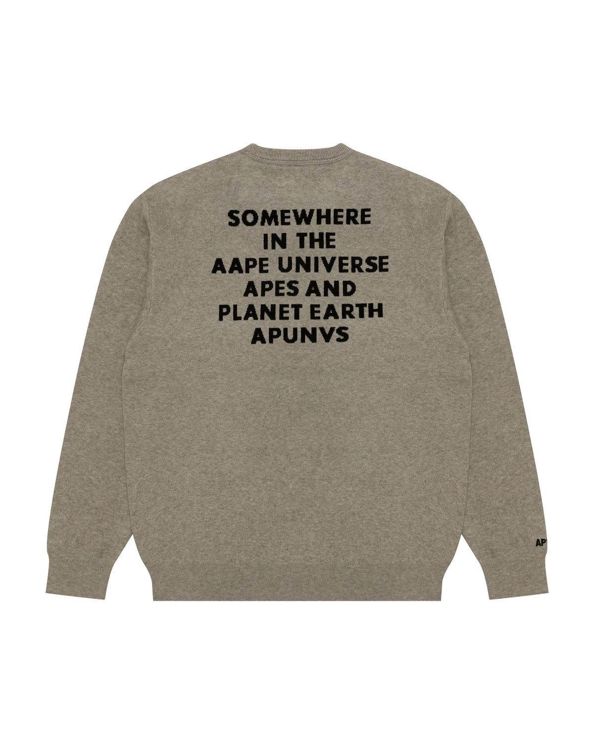 Moonface logo basic knit sweatshirt