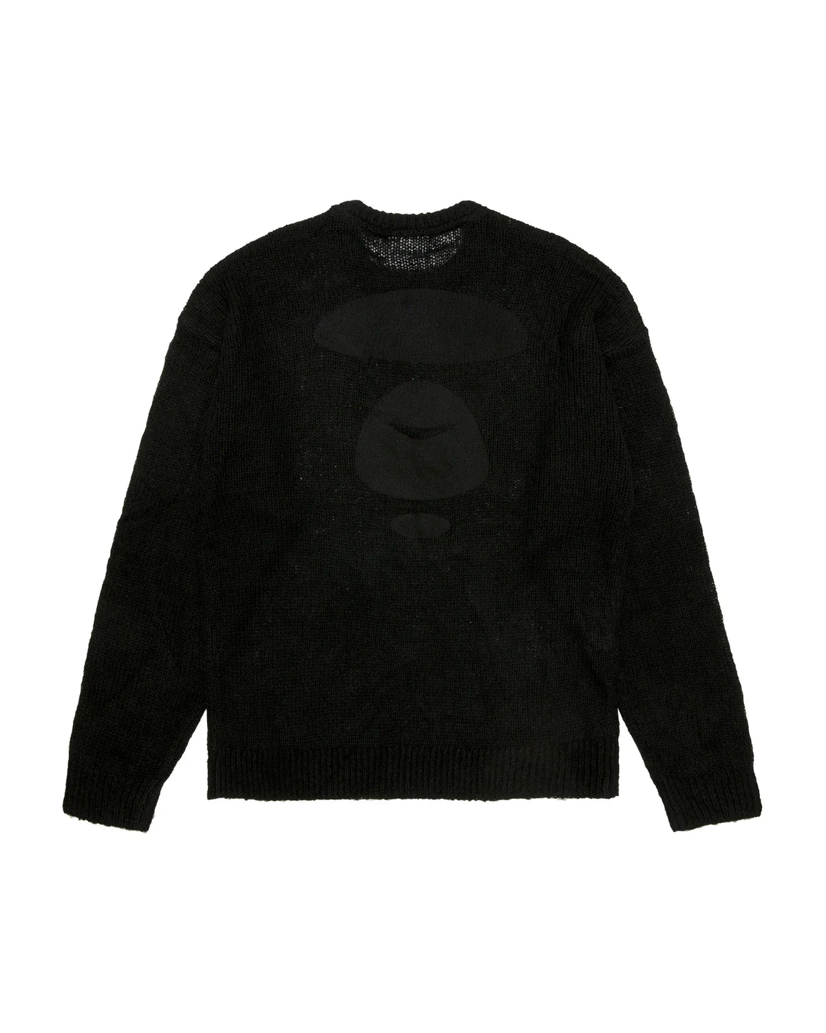 Moonface logo crew neck knit sweatshirt