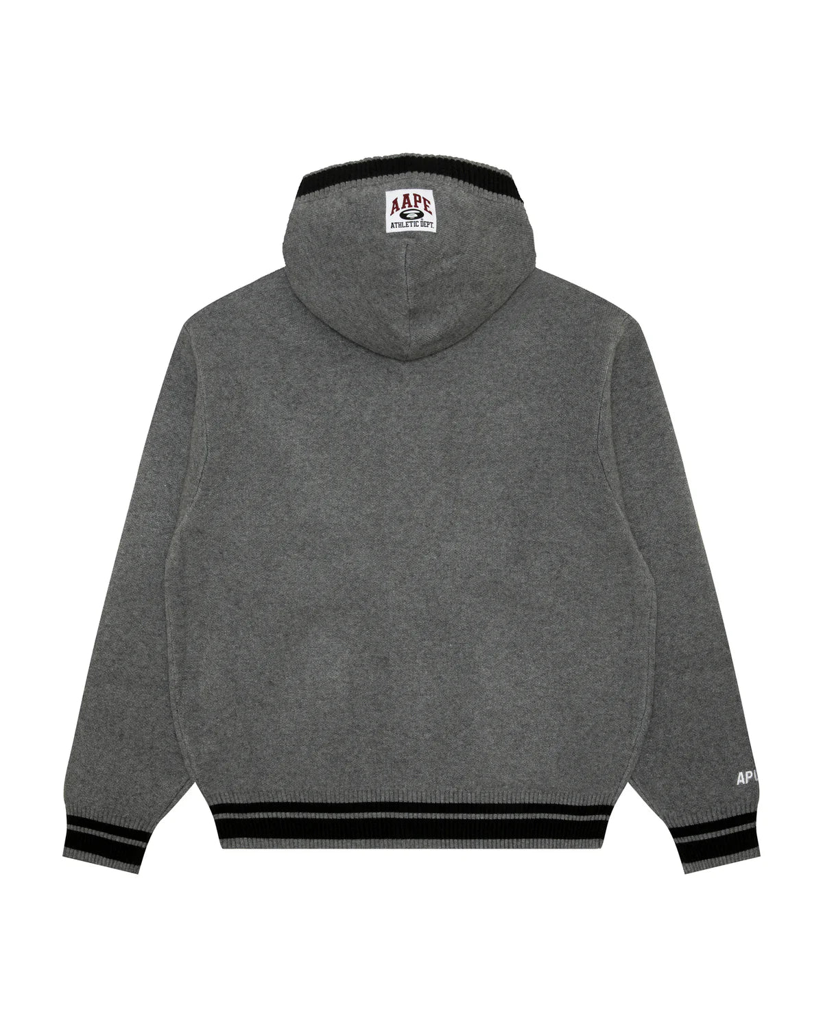 AAPE UNVS moonface logo hooded cardigan