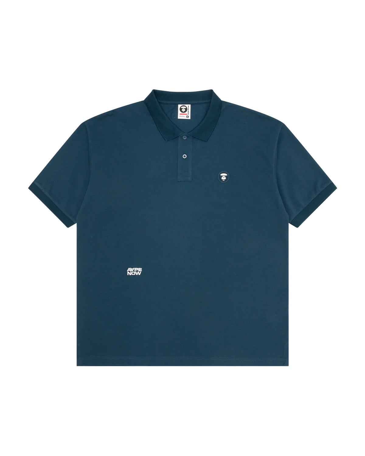 AAPENOW moonface logo polo shirt