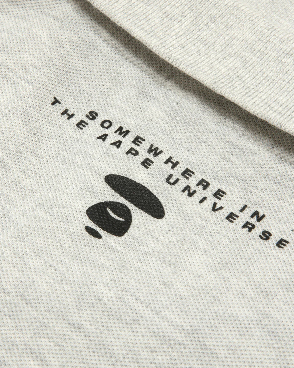 A patch polo shirt