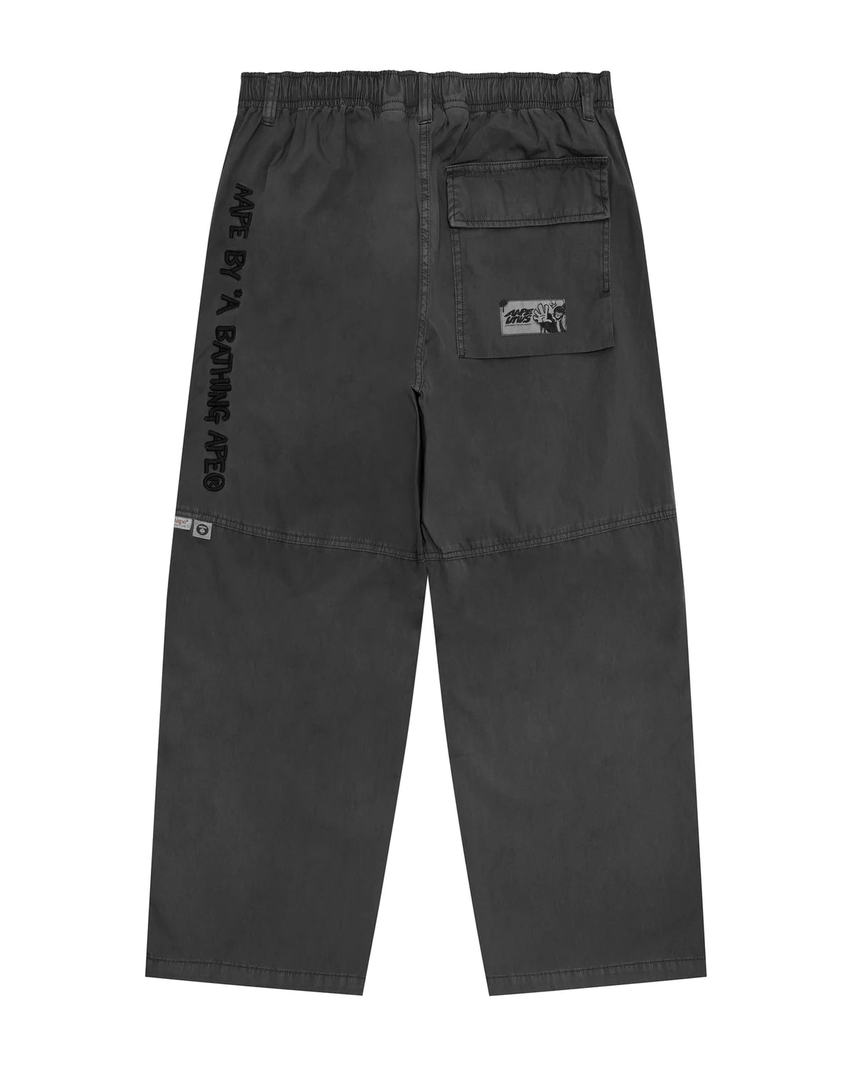 AAPEUNVS moonface logo wide-leg utility pants