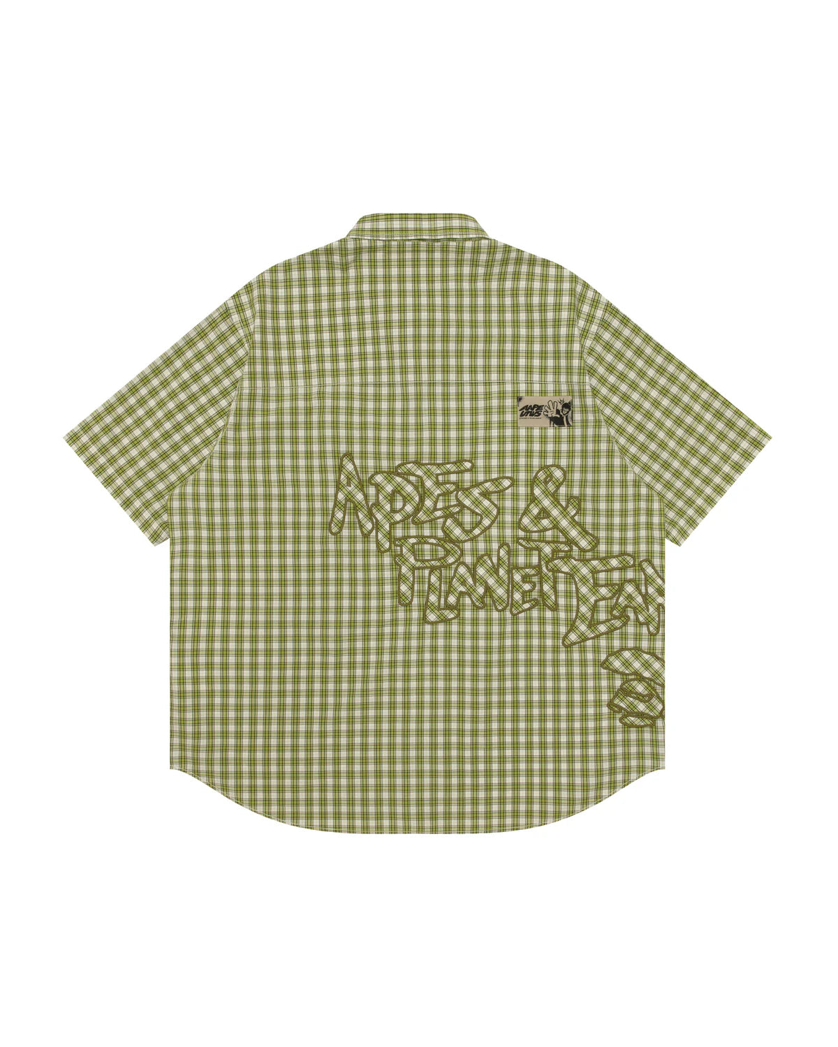 Moonface logo check shirt