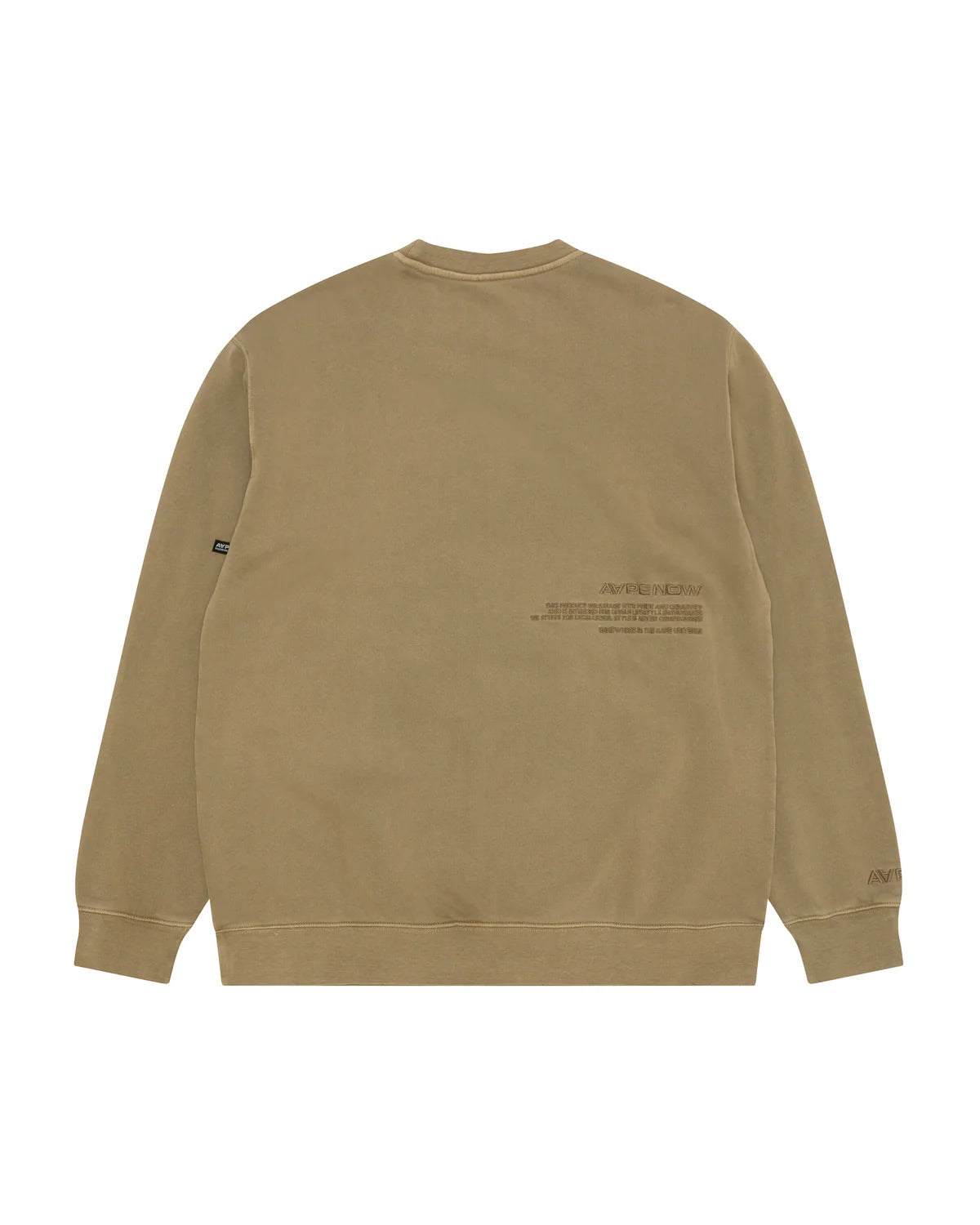 AAPENOW moonface logo crew neck sweatshirt
