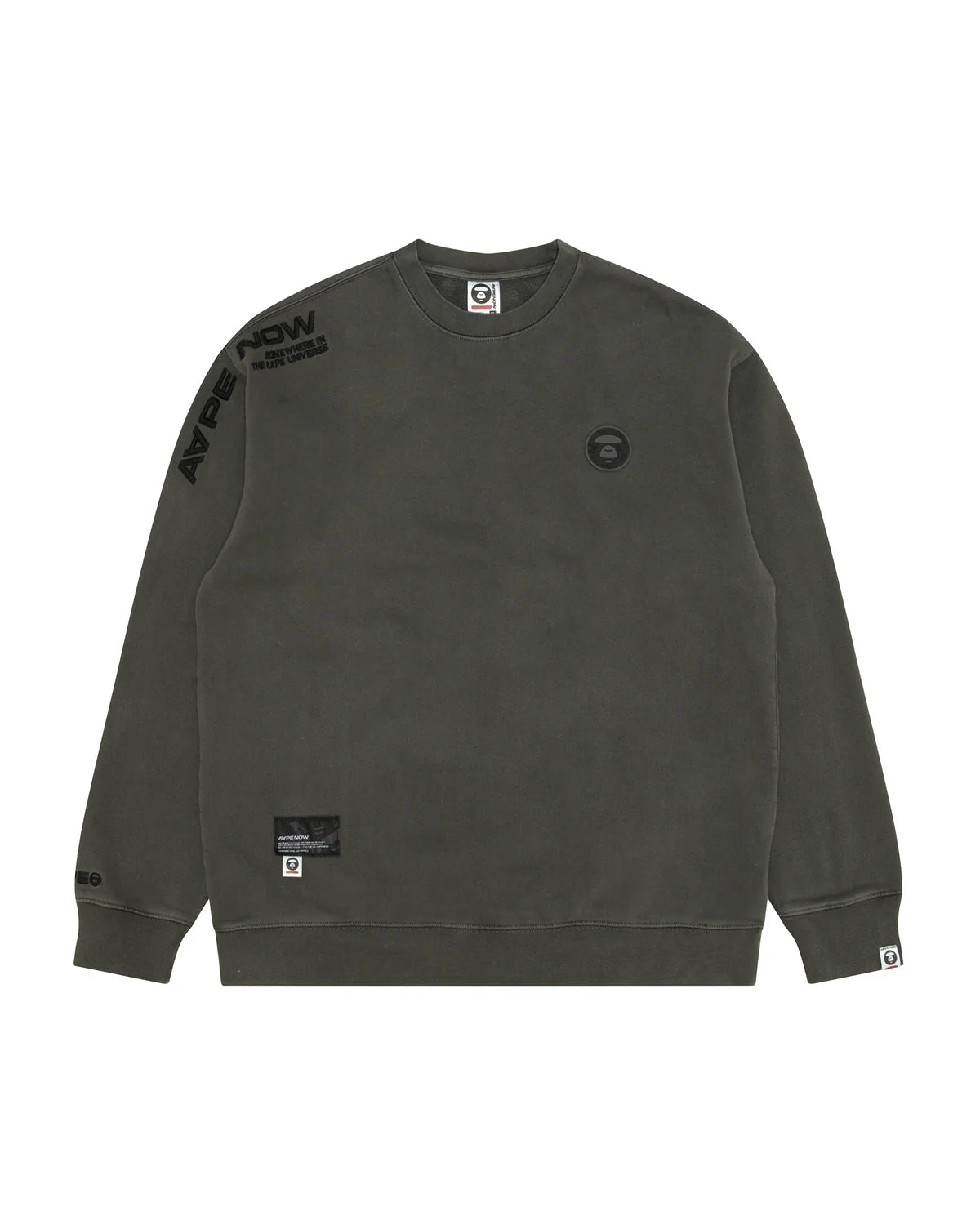 AAPENOW moonface logo crew neck sweatshirt