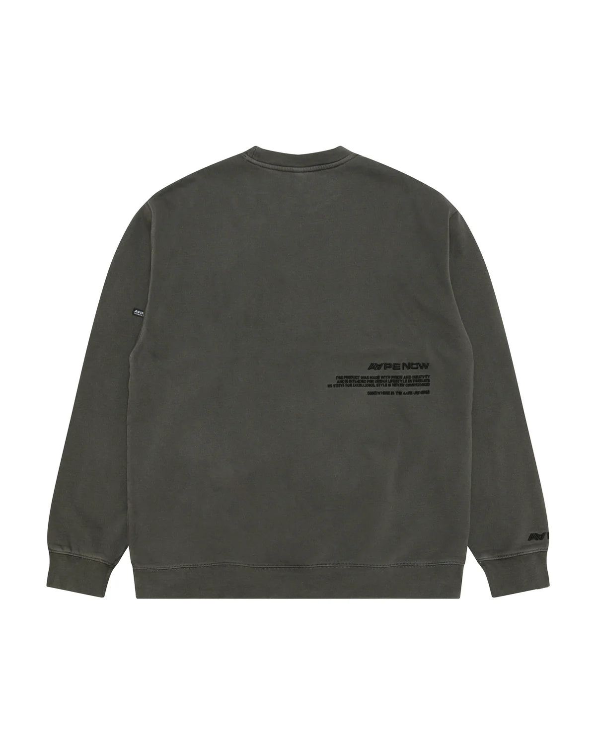 AAPENOW moonface logo crew neck sweatshirt