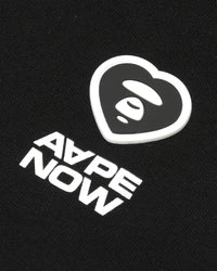AAPENOW moonface heart logo zip-up hoodie