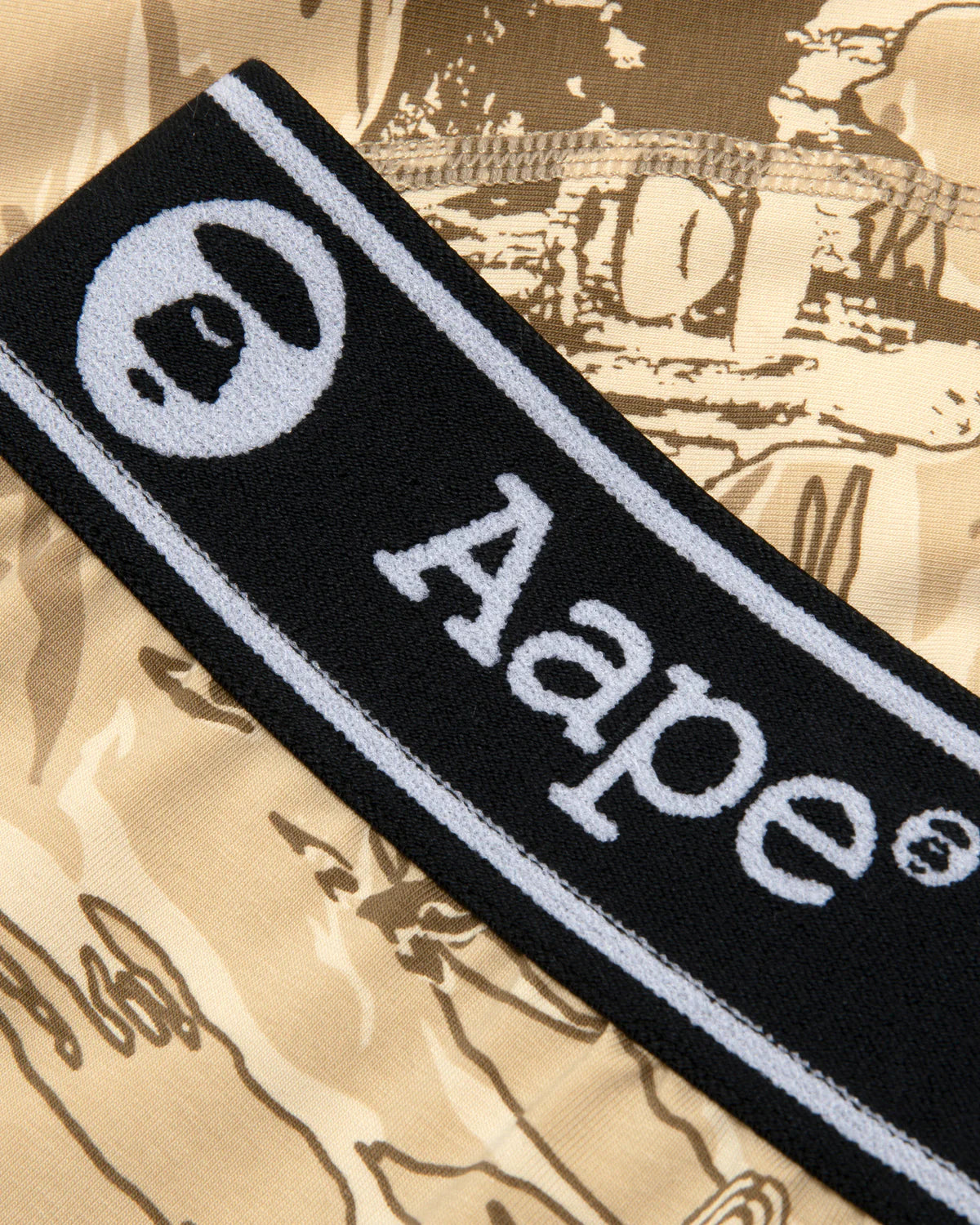 Moonface logo desert landscape print boxer briefs