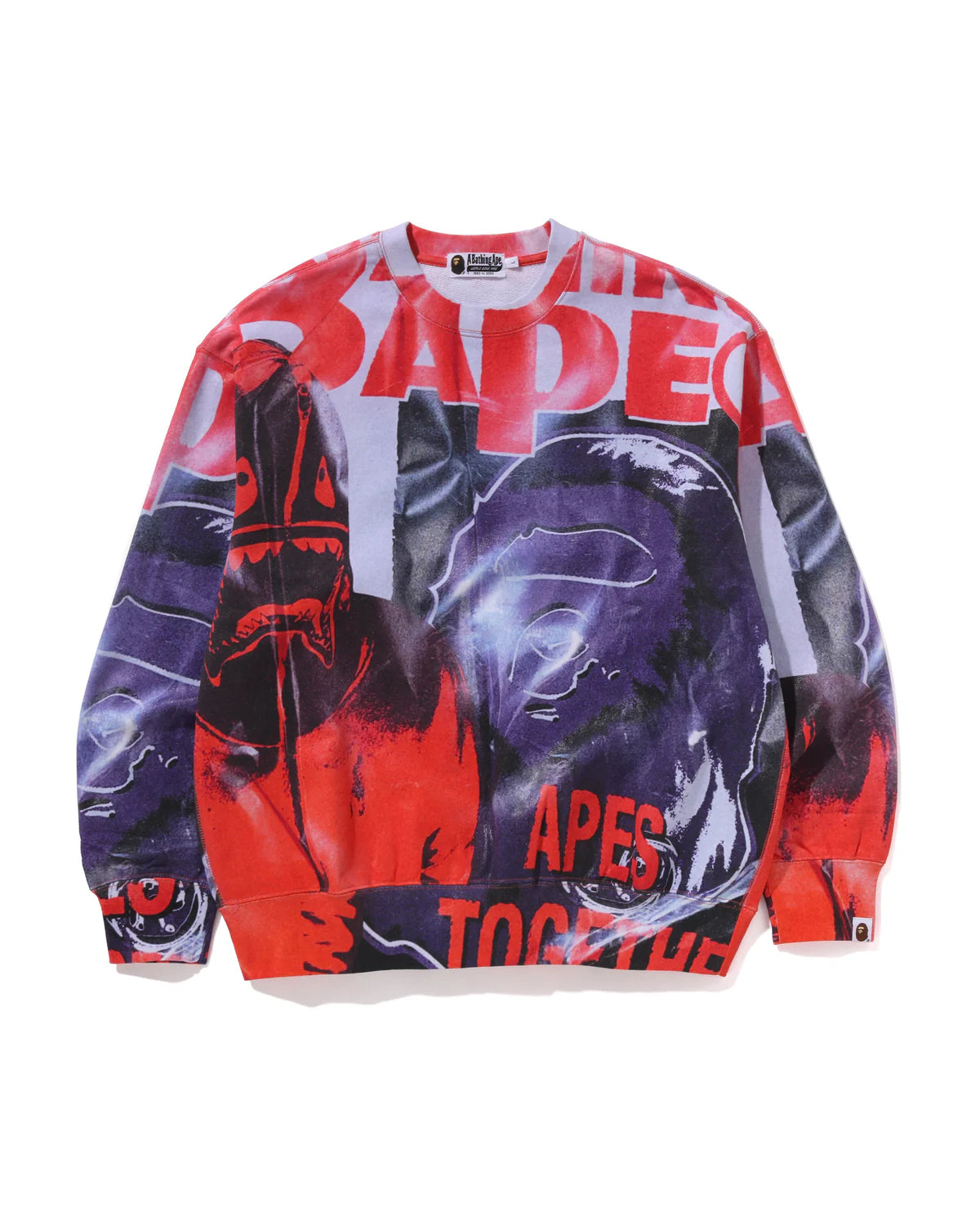 Overprint Relax Fit Crewneck Sweatshirt