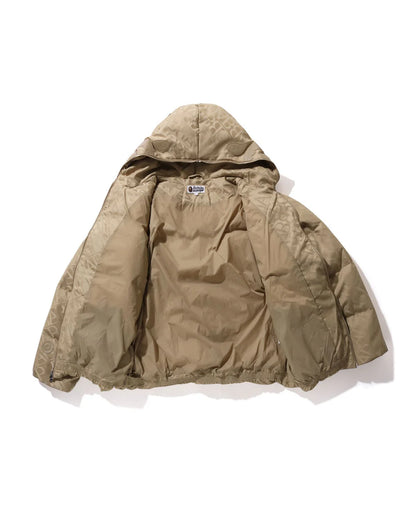 Sport Monogram Shark Hoodie Puffer Down Jacket