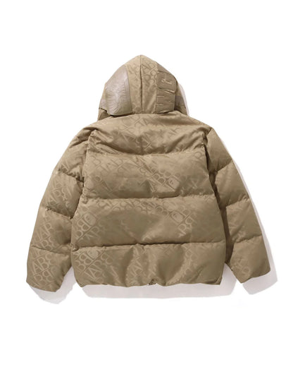 Sport Monogram Shark Hoodie Puffer Down Jacket