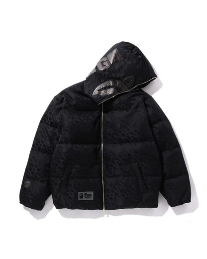 Sport Monogram Shark Hoodie Puffer Down Jacket