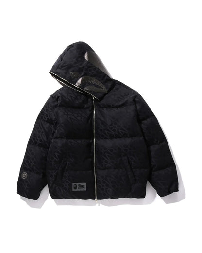 Sport Monogram Shark Hoodie Puffer Down Jacket