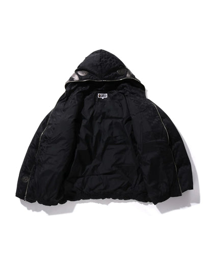 Sport Monogram Shark Hoodie Puffer Down Jacket