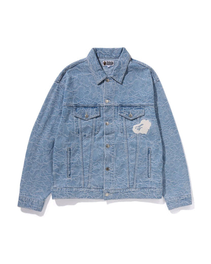 Line Camo Denim Jacket