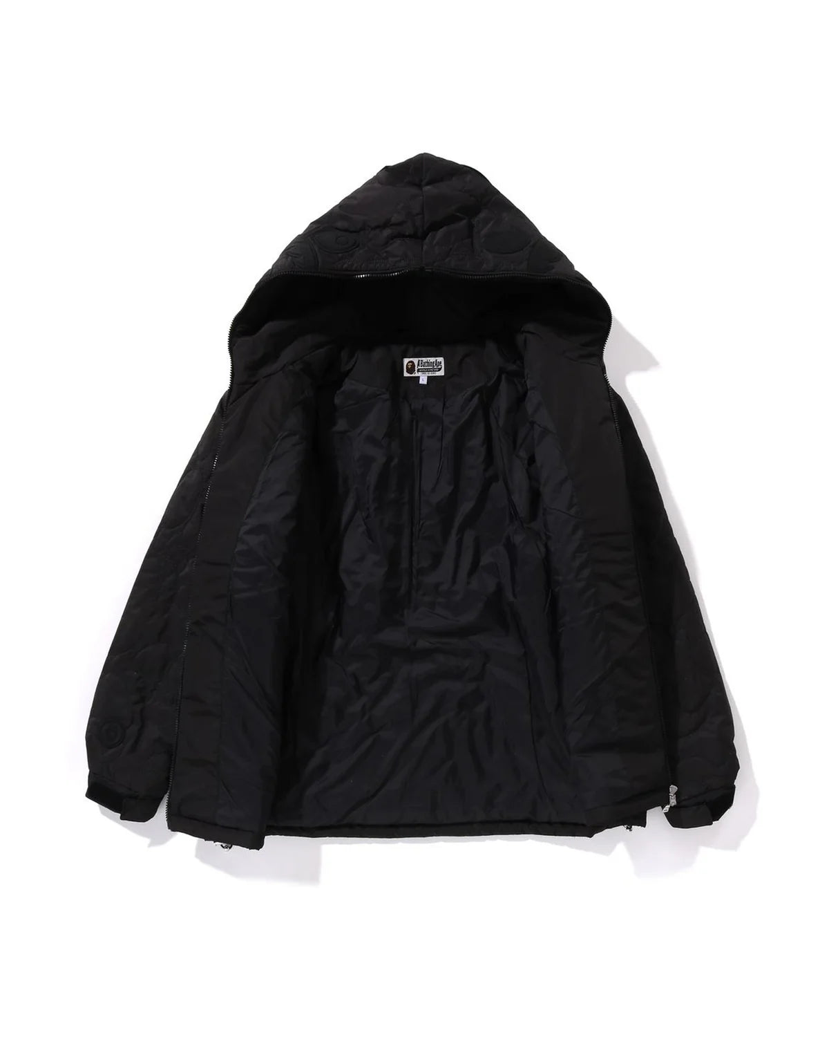 Line Camo Quilted Nylon Shark Full Zip Jacket