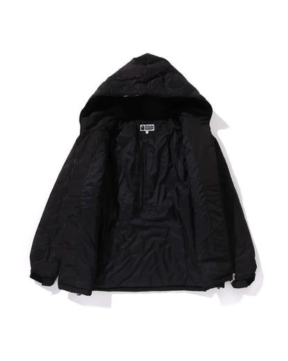 Line Camo Quilted Nylon Shark Full Zip Jacket
