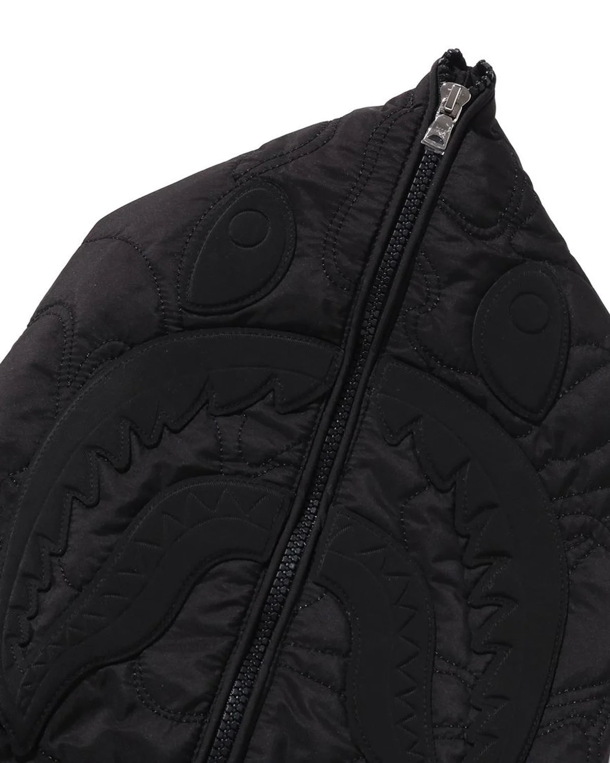 Line Camo Quilted Nylon Shark Full Zip Jacket