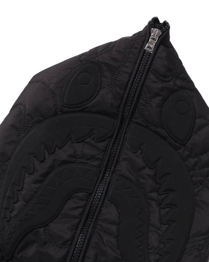 Line Camo Quilted Nylon Shark Full Zip Jacket