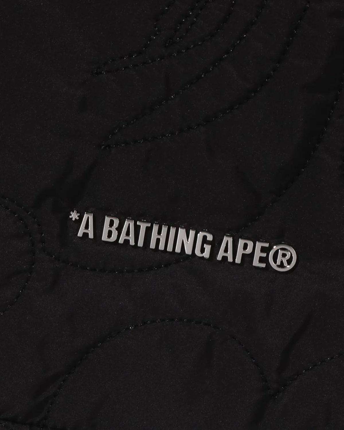 Line Camo Quilted Nylon Shark Full Zip Jacket