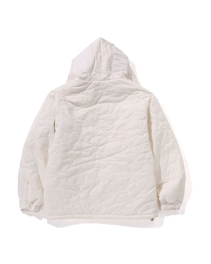 Line Camo Quilted Nylon Shark Full Zip Jacket