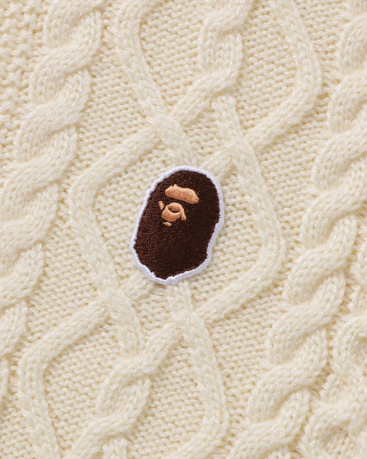 Ape Head One Point Knit Sweater